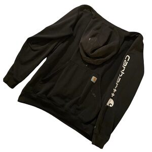 Carhartt Men’s Large Tall “Original Fit” Black Pullover Hoodie Sweatshirt*